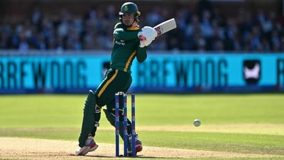 South Africa's Matthew Breetzke plays a shot during the second One Day International (ODI) cricket match between England and South Africa (AFP) South Africa's Matthew Breetzke plays a shot during the second One Day International (ODI) cricket match between England and South Africa (AFP)