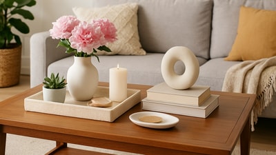 A thoughtfully styled coffee table adds personality and structure, creating a focal point that uplifts the room’s mood and overall decor. A thoughtfully styled coffee table adds personality and structure, creating a focal point that uplifts the room’s mood and overall decor.