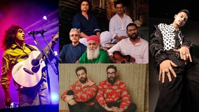 (Clockwise) Singer Naalayak, members of the band Indian Ocean, electronic duo Tech Panda x Kenzani, and hip-hop artiste Lashcurry are all set to make your September Fridays musical with HT City Friday Jam Season 10. (Photos: HTBS) (Clockwise) Singer Naalayak, members of the band Indian Ocean, electronic duo Tech Panda x Kenzani, and hip-hop artiste Lashcurry are all set to make your September Fridays musical with HT City Friday Jam Season 10. (Photos: HTBS)