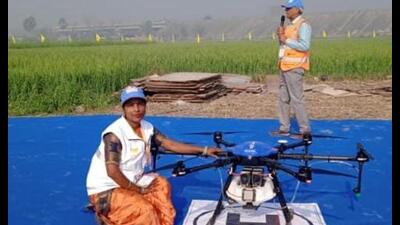 Each certified woman is allotted a drone to serve 10-15 villages. (Sourced)
