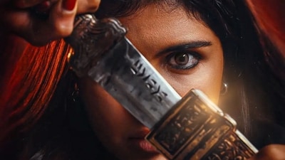 Kalyani Priyadarshan plays the lead in Dominic Arun's Lokah Chapter 1. Kalyani Priyadarshan plays the lead in Dominic Arun's Lokah Chapter 1.