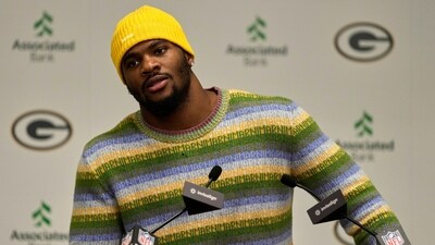 Green Bay Packers Micah Parsons speaks at his introductory news conference Friday, (AP) Green Bay Packers Micah Parsons speaks at his introductory news conference Friday, (AP)