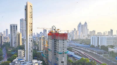 Mumbai, India - Sept. 5, 2023: Arial view of Infrastructural development at Sath Raasta, Mahalaxmi, in Mumbai, India, on Tuesday, September 5, 2023. (Photo by Anshuman Poyrekar/ Hindustan Times) (Hindustan Times) Mumbai, India - Sept. 5, 2023: Arial view of Infrastructural development at Sath Raasta, Mahalaxmi, in Mumbai, India, on Tuesday, September 5, 2023. (Photo by Anshuman Poyrekar/ Hindustan Times) (Hindustan Times)