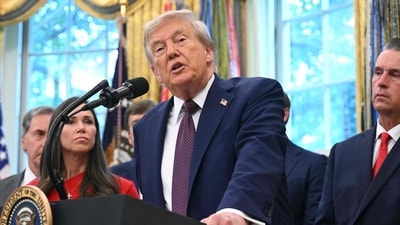 US President Donald Trump speaks in the Oval Office of the White House in Washington, DC, (AFP) US President Donald Trump speaks in the Oval Office of the White House in Washington, DC, (AFP)