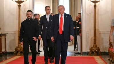 US President Donald Trump (R), Ukrainian President Volodymyr Zelensky (L) met in August at the White House to discuss a potential ceasefire for Ukraine (AFP) US President Donald Trump (R), Ukrainian President Volodymyr Zelensky (L) met in August at the White House to discuss a potential ceasefire for Ukraine (AFP)
