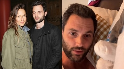 Penn Badgley and wife Domino Kirke welcomed twin boys recently. Penn Badgley and wife Domino Kirke welcomed twin boys recently.