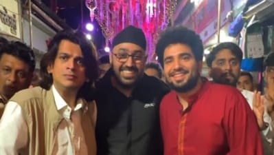 Comedian Samay Raina, Balraj Singh Ghai, and Rahool Kanal's unexpected meetup at Ganpati darshan sparks reactions online. Comedian Samay Raina, Balraj Singh Ghai, and Rahool Kanal's unexpected meetup at Ganpati darshan sparks reactions online.