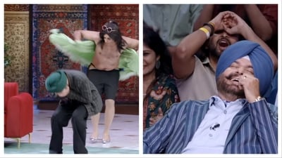 Sunil Grover makes everyone cackle with his hilarious antics on The Great Indian Kapil Show. Sunil Grover makes everyone cackle with his hilarious antics on The Great Indian Kapil Show.