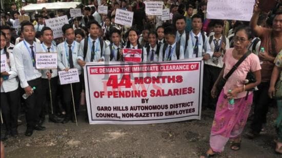 Some students also participatd in the GHADC pay crisis rally