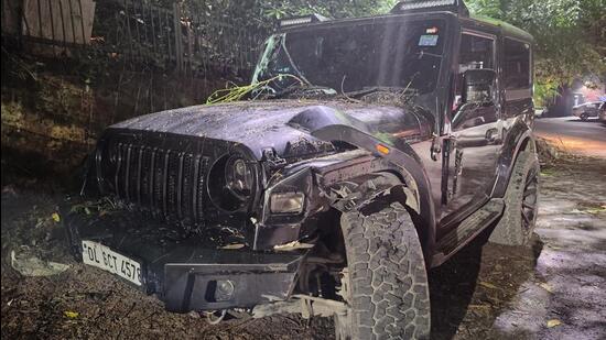 The Thar involved in the collision. (HT)