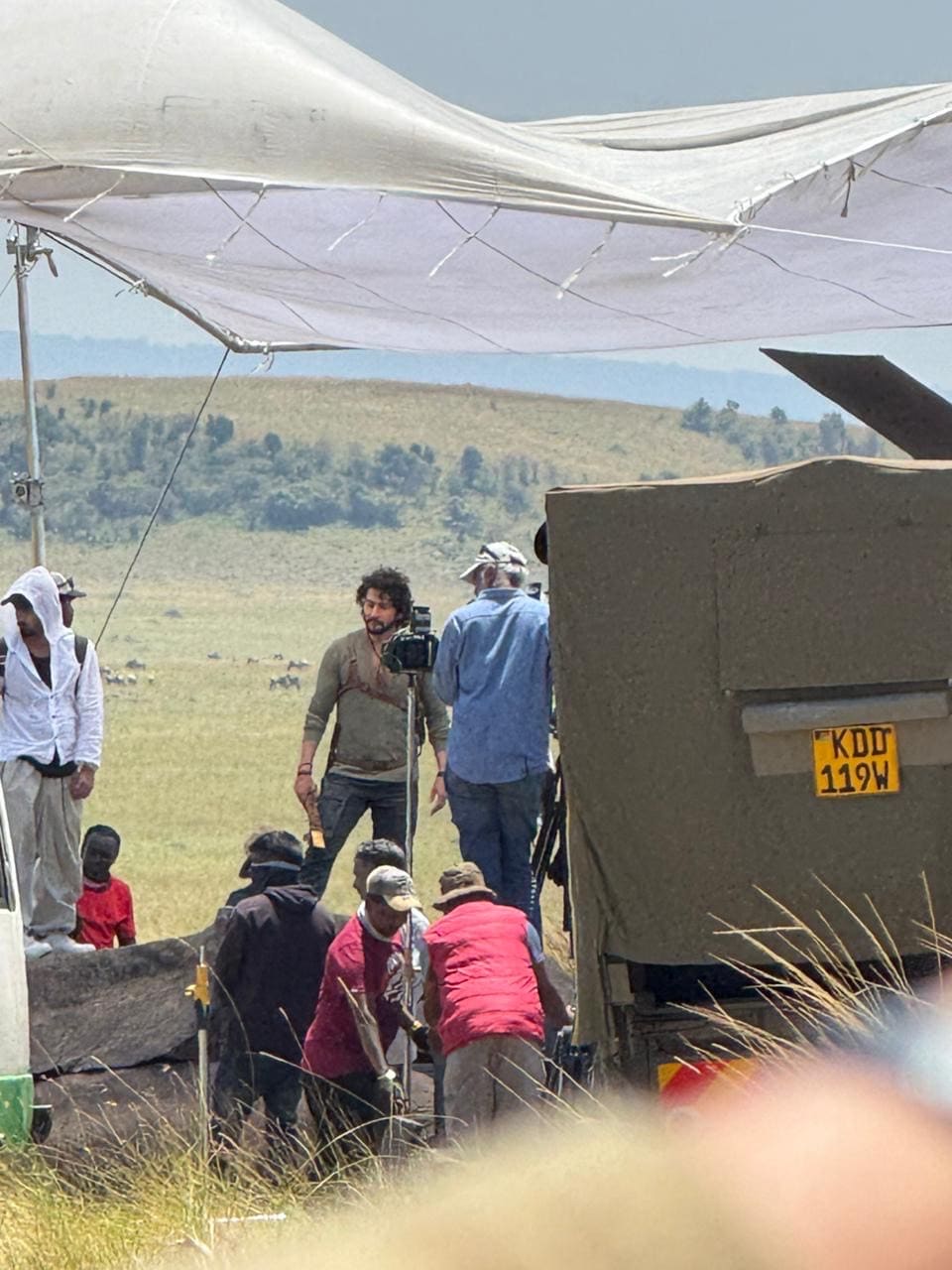 Mahesh Babu got clicked on the sets of SS Rajamoul's next in Kenya Mahesh Babu got clicked on the sets of SS Rajamoul's next in Kenya