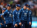 Cricket - First One Day International - England v South Africa - Headingley, Leeds, Britain - September 2, 2025 England's Harry Brook and teammates look dejected after the match Action Images via Reuters/Lee Smith