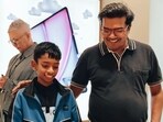 A father explores the latest Apple Watch lineup with his son at the new Apple Koregaon Store in Pune. A father explores the latest Apple Watch lineup with his son at the new Apple Koregaon Store in Pune.