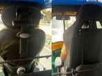 A photo of a Bengaluru auto featuring an “ergonomic” driver’s chair went viral. A photo of a Bengaluru auto featuring an “ergonomic” driver’s chair went viral.