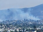 An evacuation order was issued after the Lodge Fire broke out