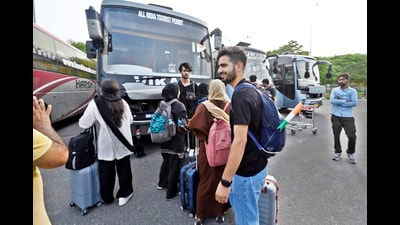(Representative image) Operated jointly by DIAL and FlixBus, the coaches will feature real-time tracking, trained crew, USB charging ports, CCTV surveillance, ample luggage space, and plush seating. (Sanjeev Verma/HT Photo) (Representative image) Operated jointly by DIAL and FlixBus, the coaches will feature real-time tracking, trained crew, USB charging ports, CCTV surveillance, ample luggage space, and plush seating. (Sanjeev Verma/HT Photo)