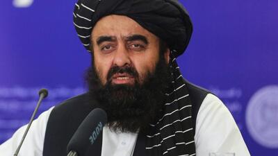 Afghanistan's foreign minister Amir Khan Muttaqi at a press conference in Kabul, Afghanistan on July 23, 2025.) (AP FILE)