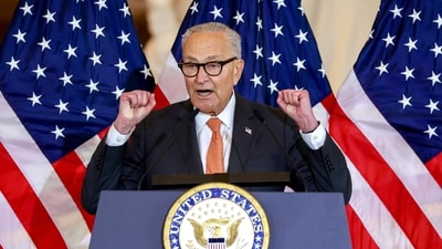 Chuck Schumer said that Donald Trump is "squeezing the life out of" US economy. (File/REUTERS)