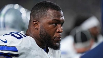 Dallas Cowboys defensive tackle Kenny Clark stands on the sideline in the second half of an NFL football game against the Philadelphia Eagles Thursday, Sept. 4, 2025, in Philadelphia. (AP Photo/Matt Rourke) (AP) Dallas Cowboys defensive tackle Kenny Clark stands on the sideline in the second half of an NFL football game against the Philadelphia Eagles Thursday, Sept. 4, 2025, in Philadelphia. (AP Photo/Matt Rourke) (AP)