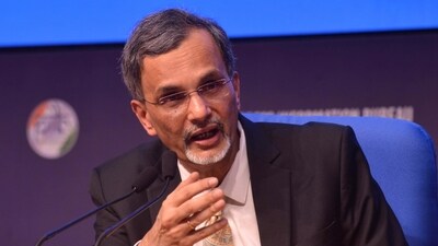 Chief Economic Advisor (CEA) V Anantha Nageswaran addressing the media. (HT File) Chief Economic Advisor (CEA) V Anantha Nageswaran addressing the media. (HT File)