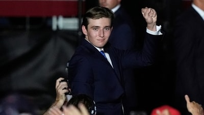 Barron Trump did not show up to his first week of classes at NYU. (AP)