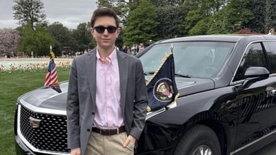 Eric Tarpinian-Jachym was interning for Rep. Ron Estes. (X/@Likeshesays)
