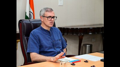 Jammu and Kashmir chief minister Omar Abdullah chairs a meeting on the post-flood scenario and directs reinforcement of vulnerable spots, evacuation of people from inundated villages, and frequent visits to affected areas, in Srinagar on Friday. (ANI) Jammu and Kashmir chief minister Omar Abdullah chairs a meeting on the post-flood scenario and directs reinforcement of vulnerable spots, evacuation of people from inundated villages, and frequent visits to affected areas, in Srinagar on Friday. (ANI)