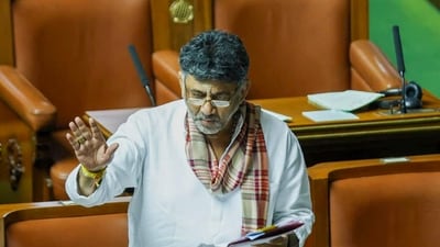Deputy Chief Minister DK Shivakumar announced on Thursday that the ambitious project will transform nearly 9,000 acres into a future-ready city. (DIPR) Deputy Chief Minister DK Shivakumar announced on Thursday that the ambitious project will transform nearly 9,000 acres into a future-ready city. (DIPR)