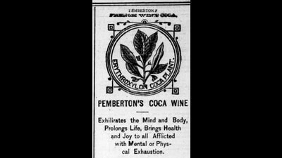 Pemberton’s French Wine Coca, which became Coca-Cola, was launched c. 1885 and pitched as a cure for ailments ranging from ‘nerve trouble’ and dyspepsia to coughs and constipation. As regulations were tightened, Coca-Cola, among other brands, dropped these claims. Pemberton’s French Wine Coca, which became Coca-Cola, was launched c. 1885 and pitched as a cure for ailments ranging from ‘nerve trouble’ and dyspepsia to coughs and constipation. As regulations were tightened, Coca-Cola, among other brands, dropped these claims.