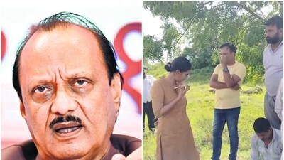 Ajit Pawar was purportedly rebuking a woman IPS officer over a phone call, a viral clip showed. (X)