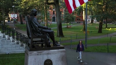 The Harvard University campus in Cambridge, Mass.