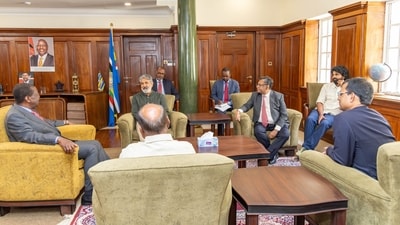 SS Rajamouli shared a chat with Kenyan politician Musalia W Mudavadi. SS Rajamouli shared a chat with Kenyan politician Musalia W Mudavadi.