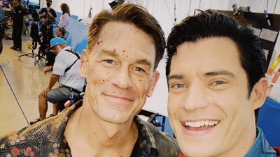 Peacemaker had a small cameo in David Corenswet's Superman movie. (Instagram/davidcorenswet) Peacemaker had a small cameo in David Corenswet's Superman movie. (Instagram/davidcorenswet)
