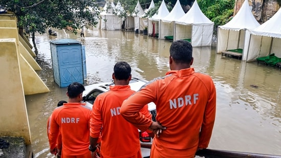 Police teams conducted search operations along with the District Disaster Management Authority (DDMA), the National Disaster Response Force (NDRF), and local residents. (ANI)