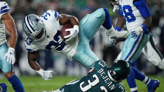 Philadelphia Eagles player Cooper Dejean was involved in a brawl during the game against Dallas Cowboys. (AP)
