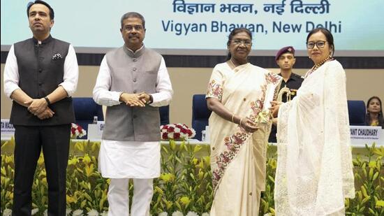 Murmu also hailed the National Education Policy 2020, noting its emphasis on inclusivity. (PTI photo)