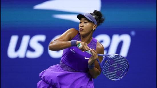 Naomi Osaka in action at against Amanda Anisimova at the US Open. (Getty Images via AFP)