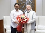 Andhra Pradesh minister for information technology Nara Lokesh meets Prime Minister Modi in New Delhi on Friday. (HT PHOTO) Andhra Pradesh minister for information technology Nara Lokesh meets Prime Minister Modi in New Delhi on Friday. (HT PHOTO)