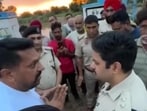 Farmers from Punjab clashed with Haryana Police while demanding the sluice gates at the Jansui headworks in Ambala district be shut on Thursday lest the Tangri river overflows and floods their fields in Dudhan Sadhan block of Patiala district. (HT Photo) Farmers from Punjab clashed with Haryana Police while demanding the sluice gates at the Jansui headworks in Ambala district be shut on Thursday lest the Tangri river overflows and floods their fields in Dudhan Sadhan block of Patiala district. (HT Photo)