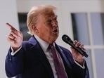 Donald Trump was asked about Robert Kennedy Jr's vaccine mandate changes during a meeting at the Oval Office. 