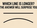 Find out which line is longer.