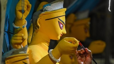 Earlier, CM Rekha Gupta chaired the preparatory meeting for Ramlila and Durga Pooja celebrations in the capital at Delhi Secretariat. (Samir Jana/Hindustan Times file photo for representation)