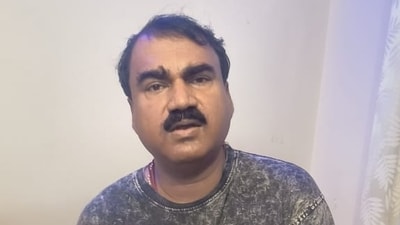 51-year-old Ashwini Kumar, man from Bihar, arrested in Noida, for bomb threat in Mumbai. (HT Photo) 51-year-old Ashwini Kumar, man from Bihar, arrested in Noida, for bomb threat in Mumbai. (HT Photo)