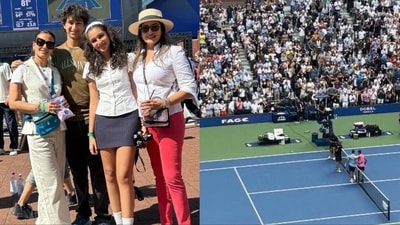 Namrata Shirodkar shared a post on Instagram after watching the US Open semifinals. Namrata Shirodkar shared a post on Instagram after watching the US Open semifinals.