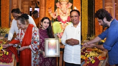 Saira Banu, Karisma Kapoor, and Fardeen Khan were spotted at Ashish Shelar's residence. Saira Banu, Karisma Kapoor, and Fardeen Khan were spotted at Ashish Shelar's residence.