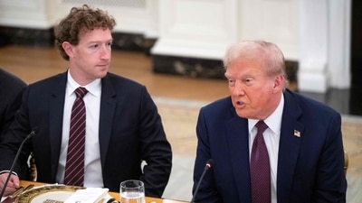 US President Donald Trump speaks alongside Meta CEO Mark Zuckerberg (L) as he hosts tech leaders for a dinner in the State Dining Room of the White House in Washington, DC, on September 4, 2025. (Photo by SAUL LOEB / AFP) (AFP) US President Donald Trump speaks alongside Meta CEO Mark Zuckerberg (L) as he hosts tech leaders for a dinner in the State Dining Room of the White House in Washington, DC, on September 4, 2025. (Photo by SAUL LOEB / AFP) (AFP)