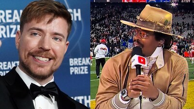 MrBeast and Cam Newton are on YouTube's panel for Chargers vs Chiefs (AP and X) MrBeast and Cam Newton are on YouTube's panel for Chargers vs Chiefs (AP and X)