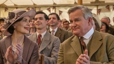 Hugh Bonneville is excited about returning as Lord Grantham in the upcoming film Hugh Bonneville is excited about returning as Lord Grantham in the upcoming film