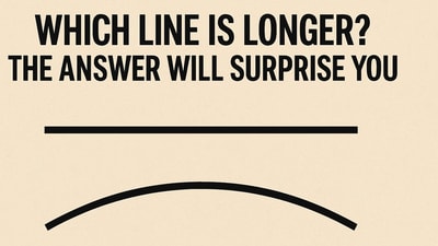 Find out which line is longer. Find out which line is longer.