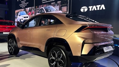 Tata Motors' Curvv SUV on display during a launch event. (For representation/REUTERS)